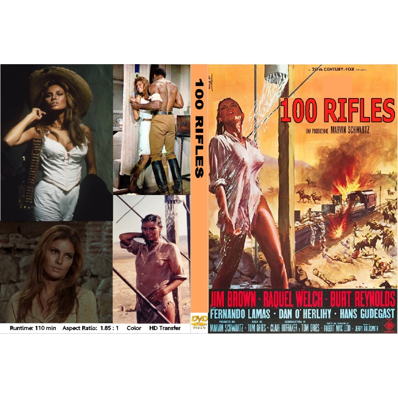 100 RIFLES (1969) Raquel Welch Burt Reynolds