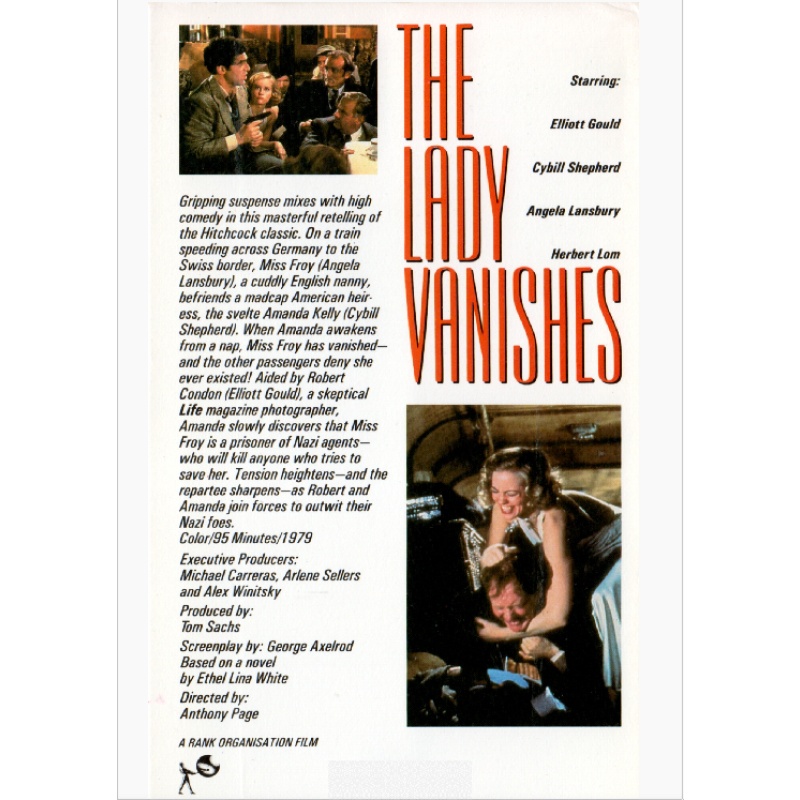 THE LADY VANISHES (1979) Elliot Gould Sybill Sherperd Anela Lansbury Herbert Lom Arthur Lowe Ian Carmichael