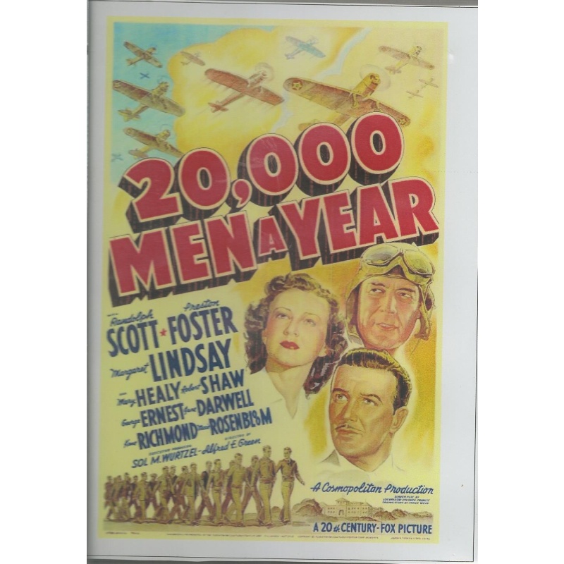 20,000 MEN A YEAR - RANDOLPH SCOTT  ALL REGION DVD