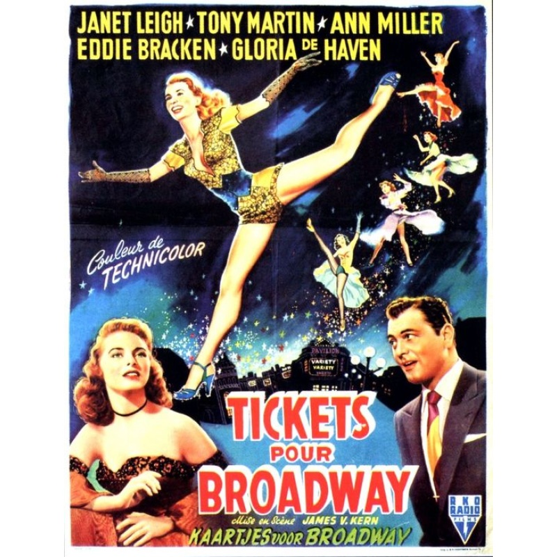 Two Tickets To Broadway (1951)  Tony Martin, Janet Leigh, Gloria DeHaven
