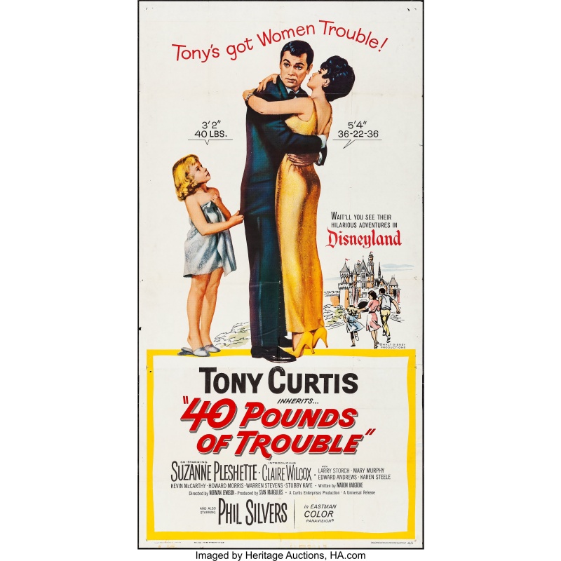 40 Pounds of Trouble (1962)  Tony Curtis, Phil Silvers, Suzanne Pleshette