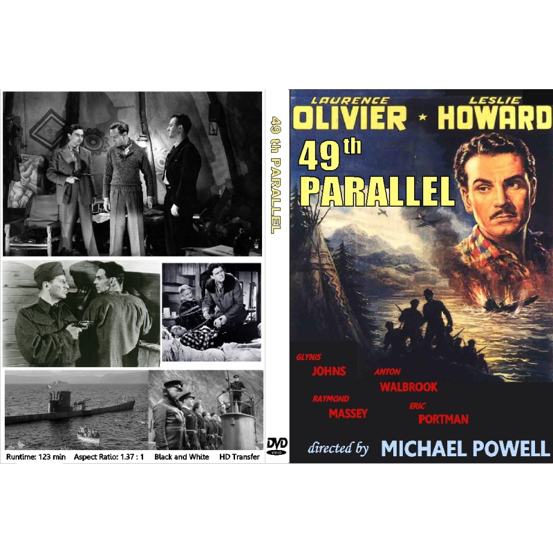 THE 49TH PARALLEL (1941) Laurence Olivier Leslie Howard