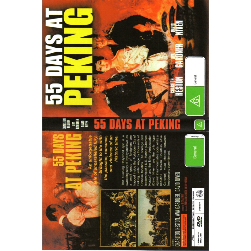 55 DAYS AT PEKING - CHARLTON HESTON ALL REGION DVD