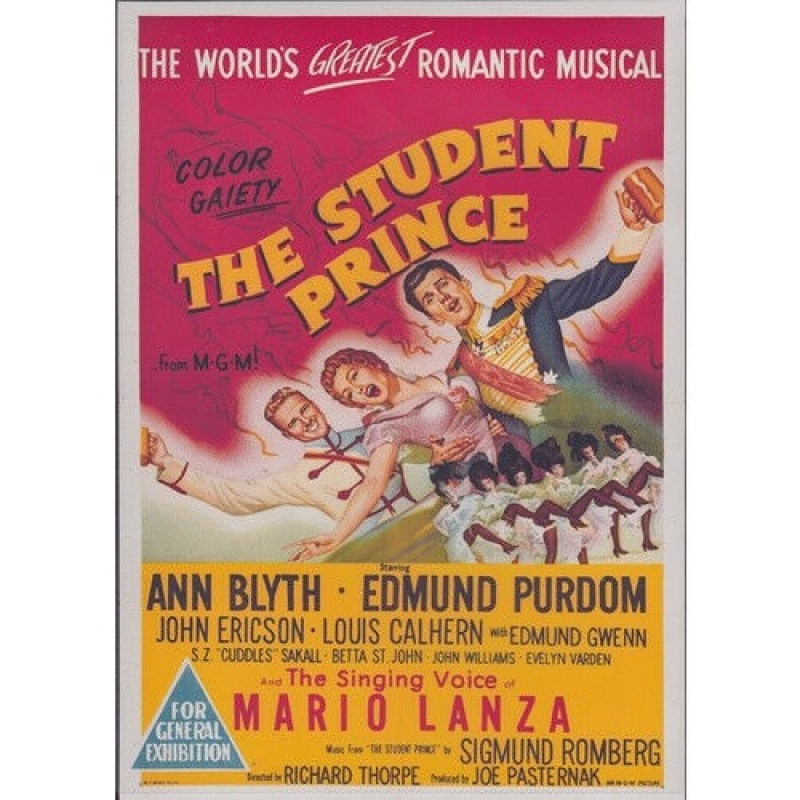 The Student Prince - Singing Voice of Mario Lanza (Classic Film Dvd)