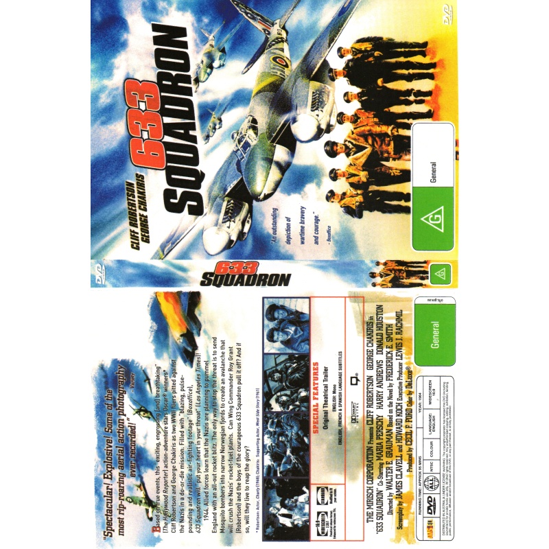 633 SQUADRON - CLIFF ROBERTSON ALL REGION DVD