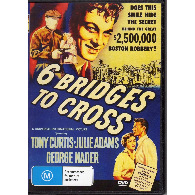 6 BRIDGES TO CROSS - TONY CURTIS & JULIE ADAMS ALL REGION DVD