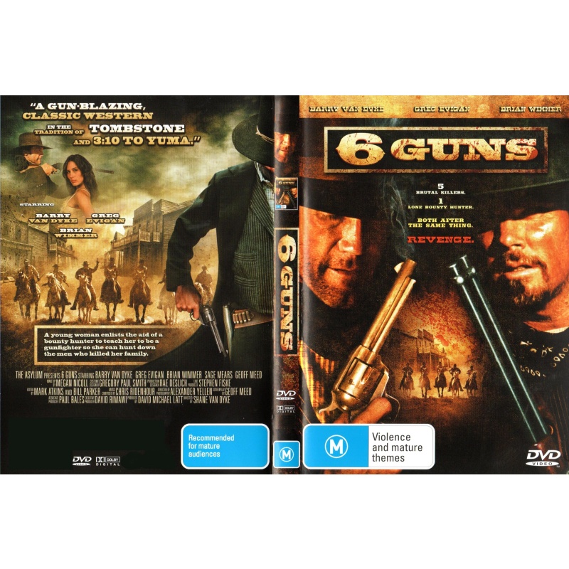 6 GUNS - BARRY VAN DYKE ALL REGION DVD