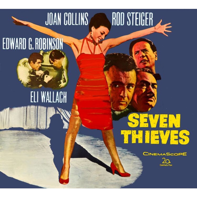 Seven Thieves 1960 - Edward G Robinson, Joan Collins, Eli Wallach ,Film Noir