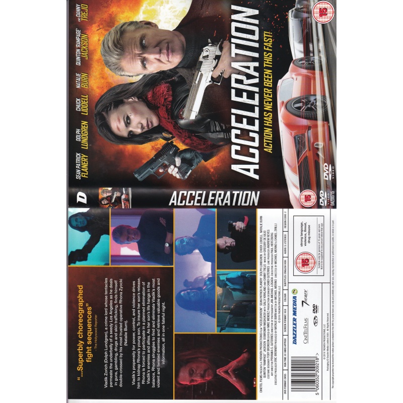 ACCELERATION STARS DOLPH LUNDGREN & DANNY TREJO   - ALL REGION DVD