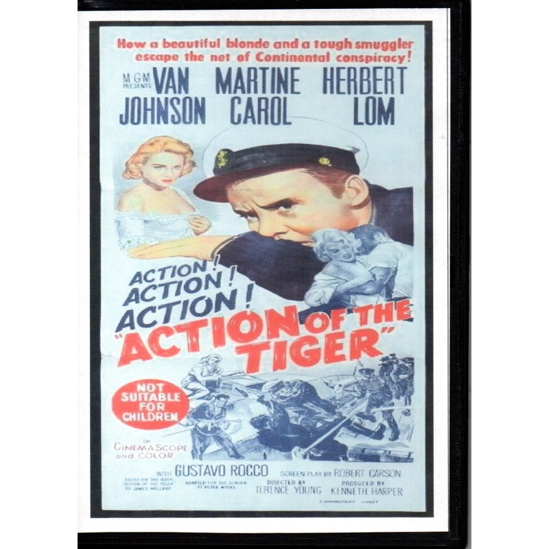 ACTION OF THE TIGER - VAN JOHNSON & MARTINE CAROL ALL REGION DVD
