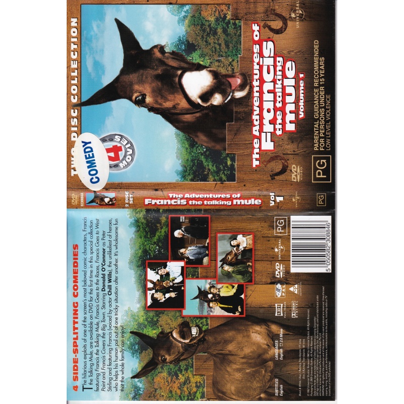 ADVENTURES OF FRANCIS THE TALKING MULE - 2 DISC- ALL REGION DVD