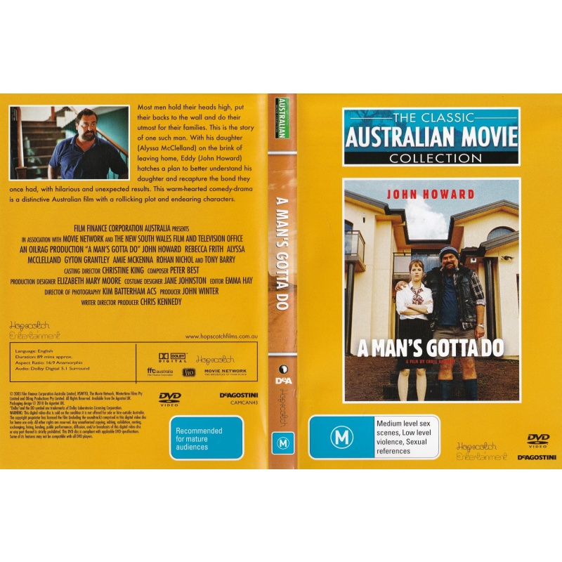A MAN'S GOTTA DO  - AUSTRALIAN MOVIE -  ALL REGION DVD