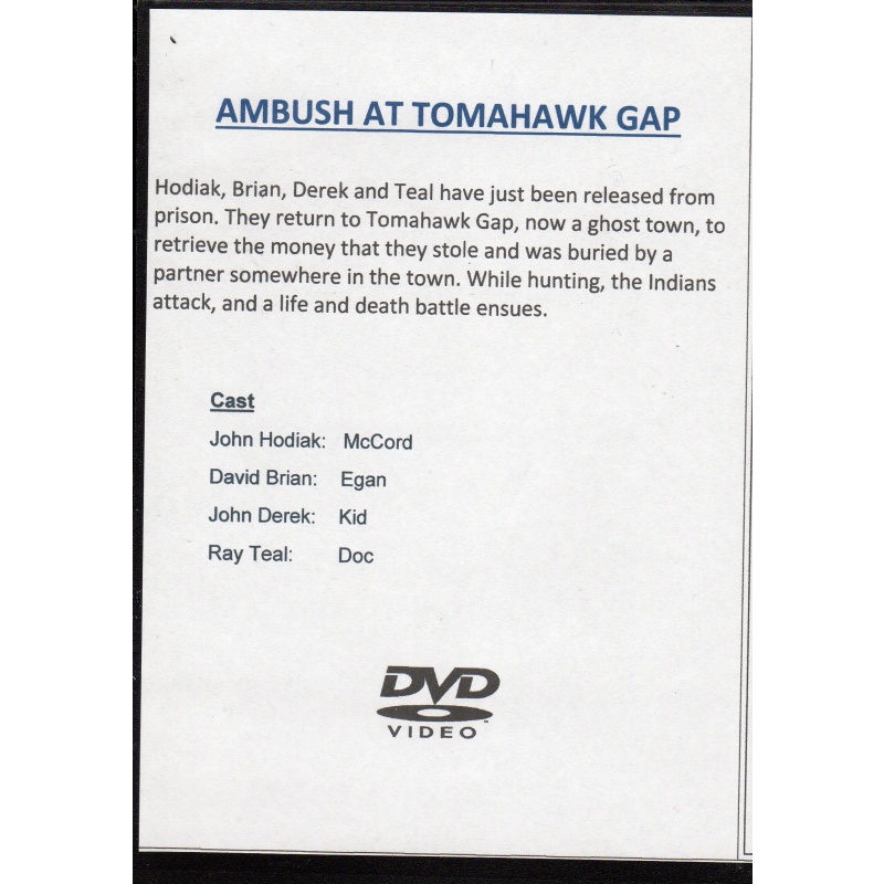 AMBUSH AT TOMAHAWK GAP = JOHN DEREK & JOHN HODIAK ALL REGION DVD