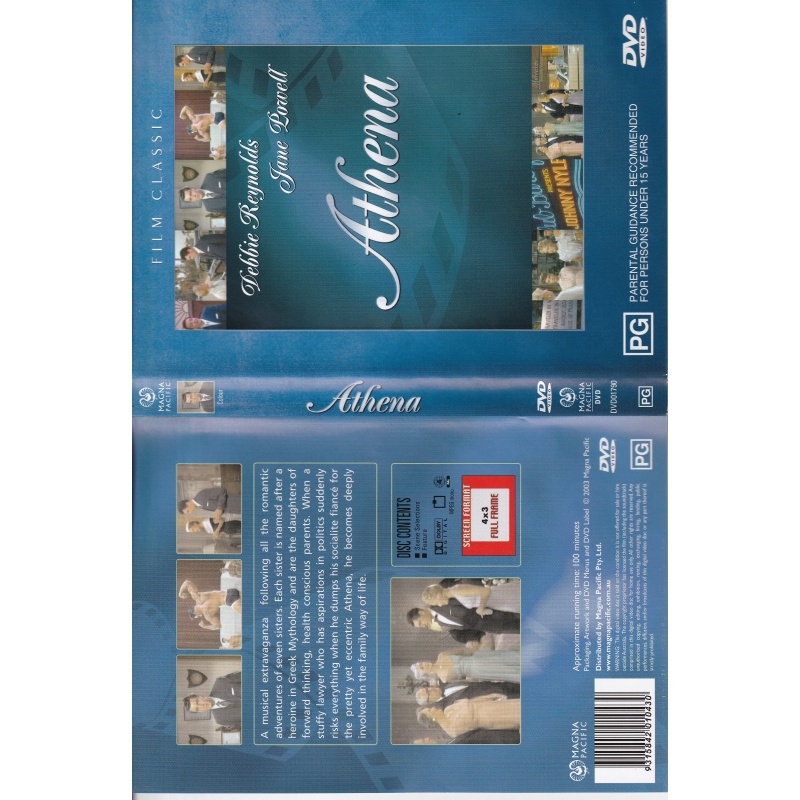 ATHENA - DEBBIE REYNOLDS AND JANE POWELL  - ALL REGION DVD
