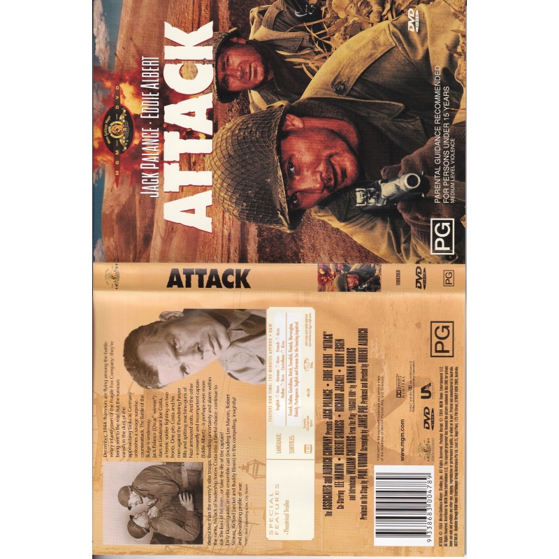 ATTACK - JACK PALANCE & EDDIE ALBERT   - ALL REGION DVD