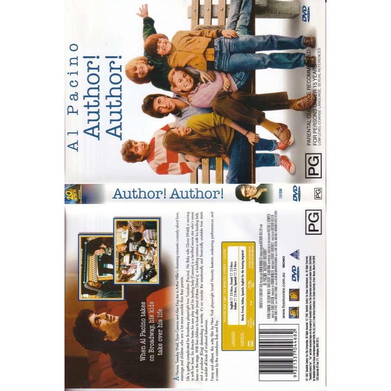 AUTHOR! AUTHOR! - AL PACINO -  ALL REGION DVD