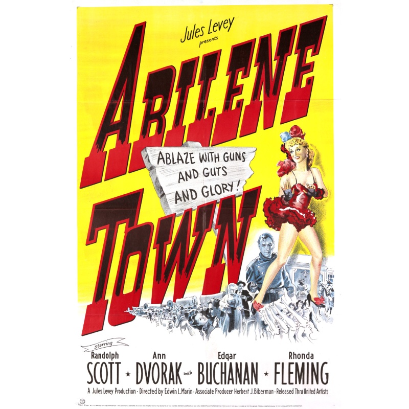 Abilene Town (1946) Randolph Scott, Ann Dvorak, Edgar Buchanan