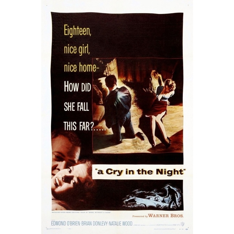 A Cry in the Night is a 1956 film-noir,Edmond O'Brien, Brian Donlevy, Natalie Wood and Raymond Burr. T