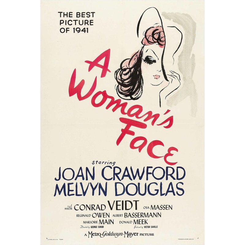 A Woman's Face 1941 - Joan Crawford, Melvyn Douglas, Conrad Veidt Film Noir