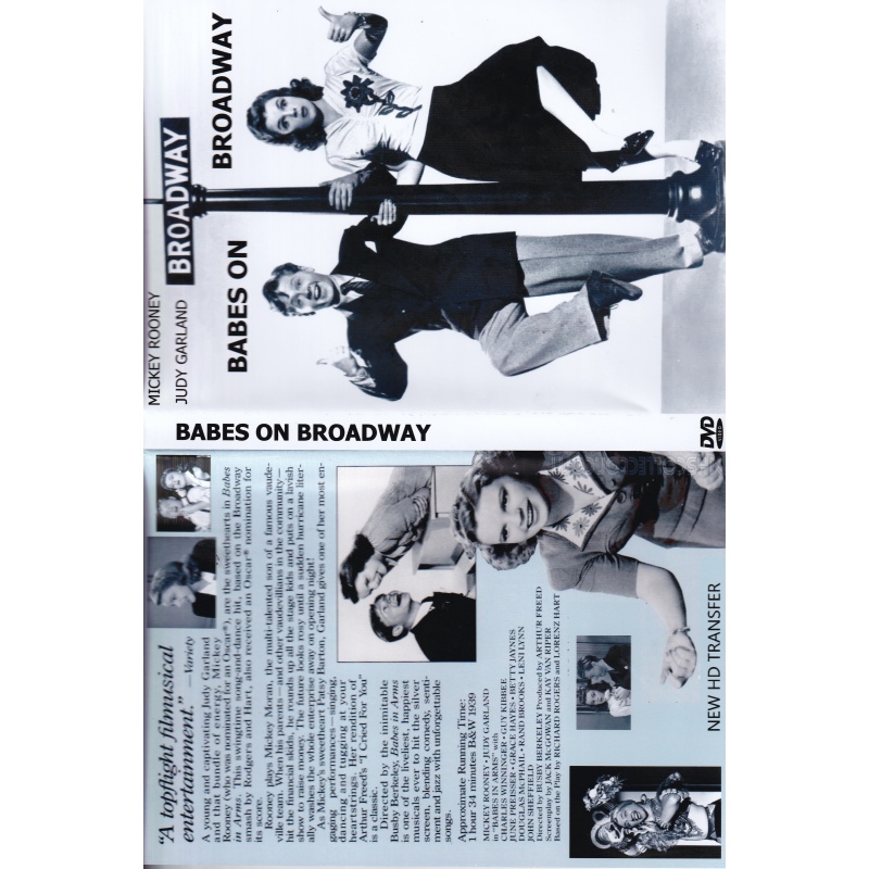BABES ON BROADWAY - MICKEY ROONEY & JUDY GARLAND -  ALL REGION DVD