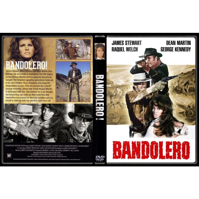 BANDOLERO - JAMES STEWART/RAQUEL WELCH/DEAN MARTIN/GEORGE KENNEDY -  - ALL REGION DVD