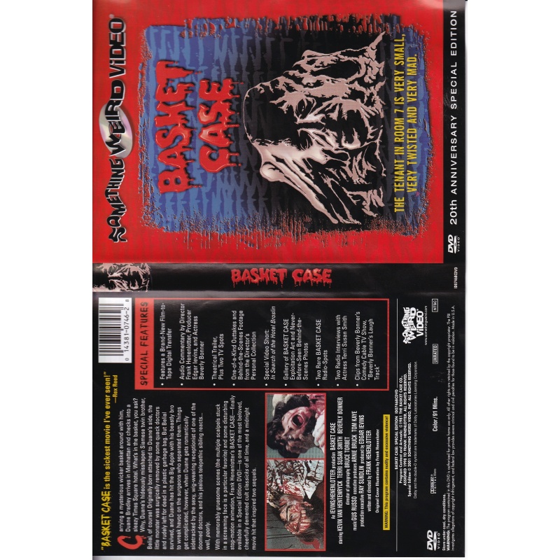 BASKET CASE - CLASSIC HORROR MOVIE- ALL REGION DVD