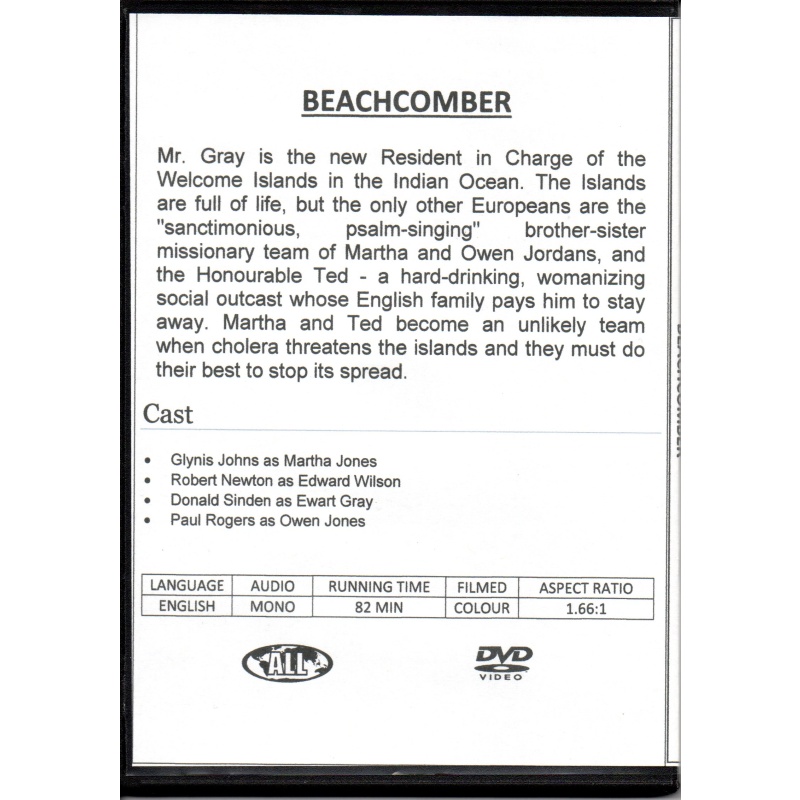 BEACHCOMBER, THE - GLYNIS JOHNS & ROBERT NEWTON ALL REGION DVD