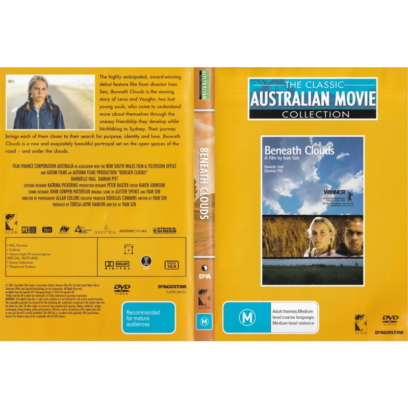 BENEATH CLOUDS - AUSTRALIAN  - ALL REGION DVD