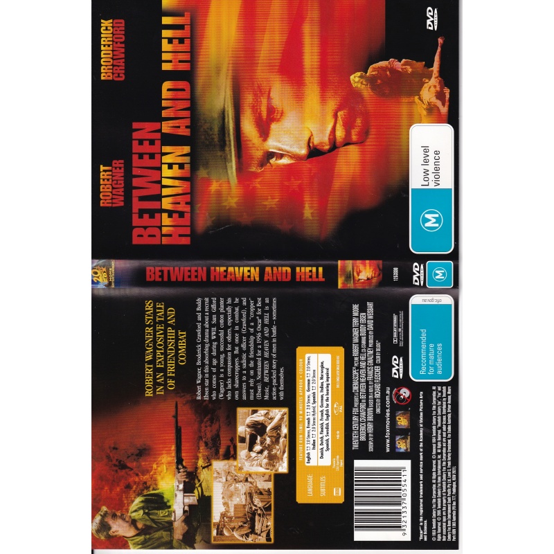 BETWEEN HEAVEN AND HELL - ROBERT WAGNER & BRODERICK CRAWFORD- ALL REGION DVD