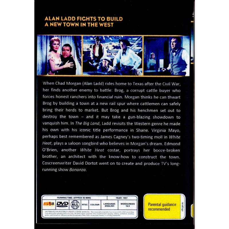 BIG LAND - ALAN LADD & VIRGINA MAYO ALL REGION DVD