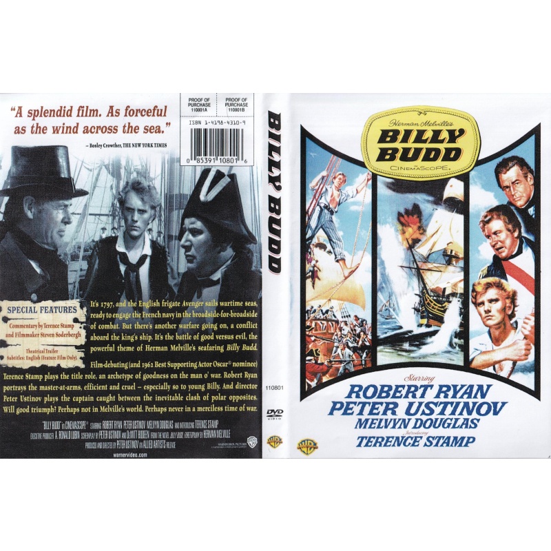 BILLY BUD STARS ROBERT RYAN & PETER USTINOV -  ALL REGION DVD