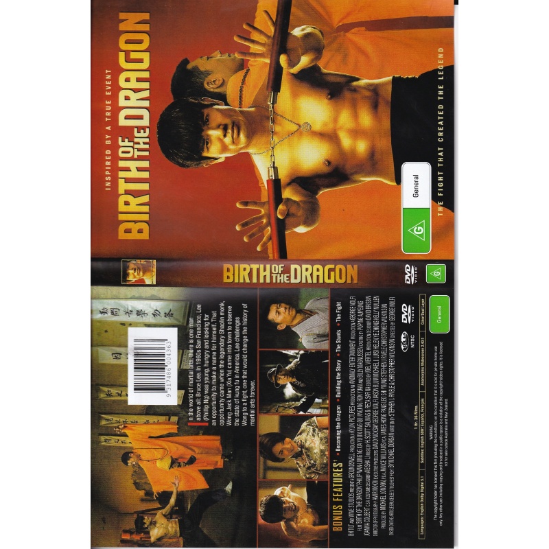 BIRTH OF THE DRAGON - INSPIRED BY TRUE EVENTS  -  ALL REGION DVD