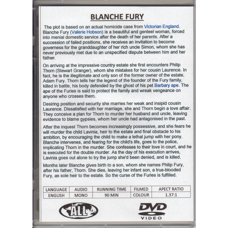 BLANCHE FURY - STEWART GRANGER ALL REGION DVD