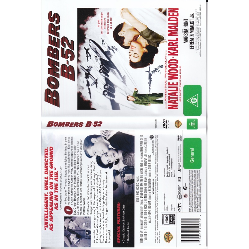 BOMBERS B-52 STARS NATALIE WOOD & KARL MALDEN -  ALL REGION DVD