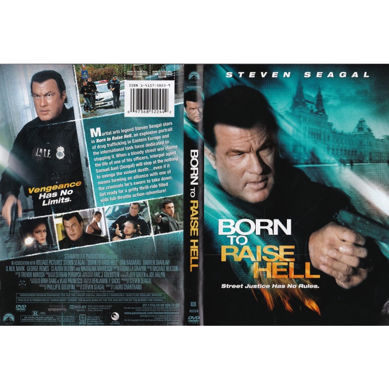 BORN TO RAISE HELL - STEVEN SEAGAL-  ALL REGION DVD