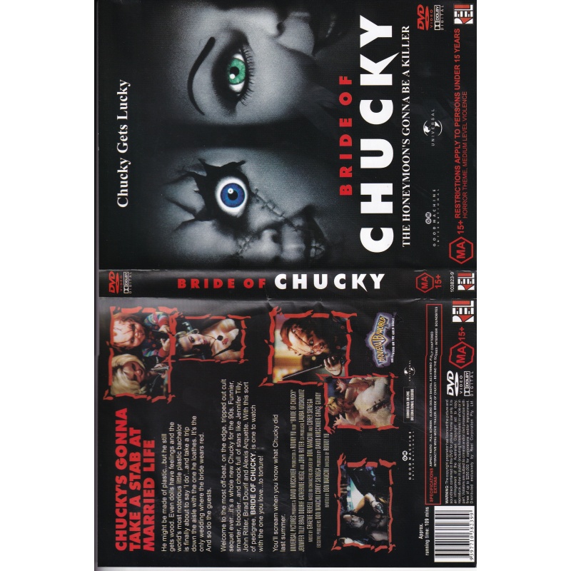 BRIDE OF CHUCKY - HORROR  -   ALL REGION DVD
