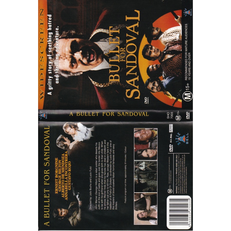BULLET FOR SANDOVAL - ERNEST BORGNINE  -  ALL REGION DVD