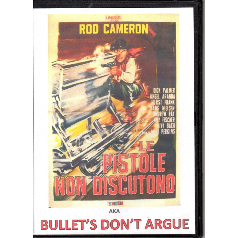 BULLETS DON'T ARGUE - ROD CAMERON ALL REGION DVD