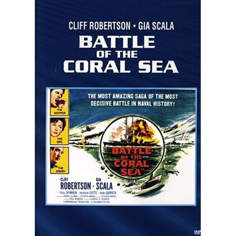 Battle of the Coral Sea - Cliff Robertson, Gia Scala  1959 Rare movie