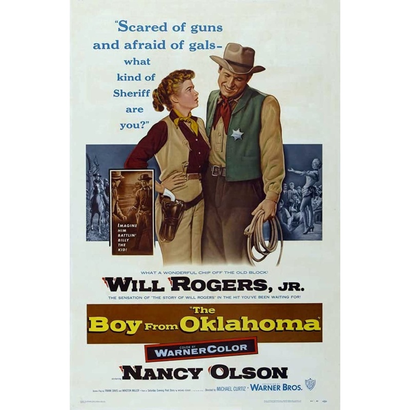 The Boy from Oklahoma 1954 Anthony Caruso, Will Rogers Jr., Nancy Olson, Lon Chaney Jr.,