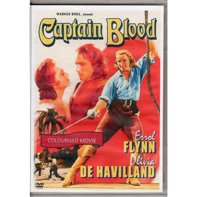 CAPTAIN BLOOD IN COLOUR STARS ERROL FLYNN - ALL REGION DVD