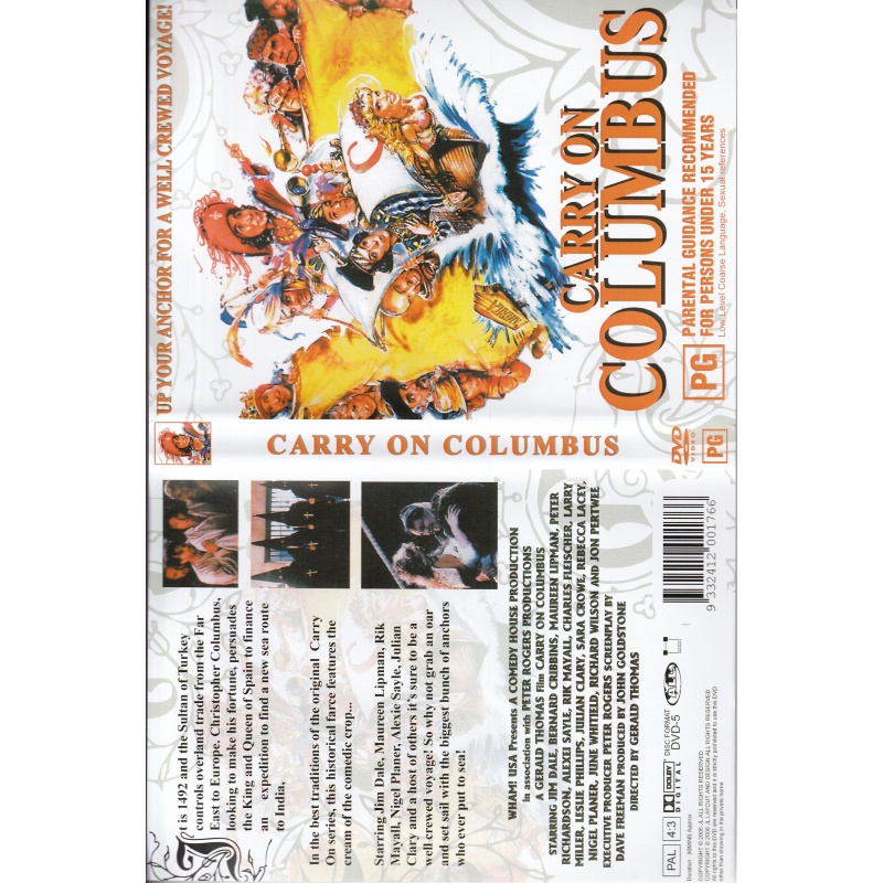 CARRY ON COLUMBUS -   ALL REGION DVD