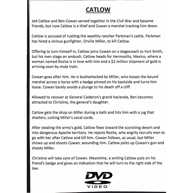 CATLOW - YUL BRYNNER ALL REGION DVD