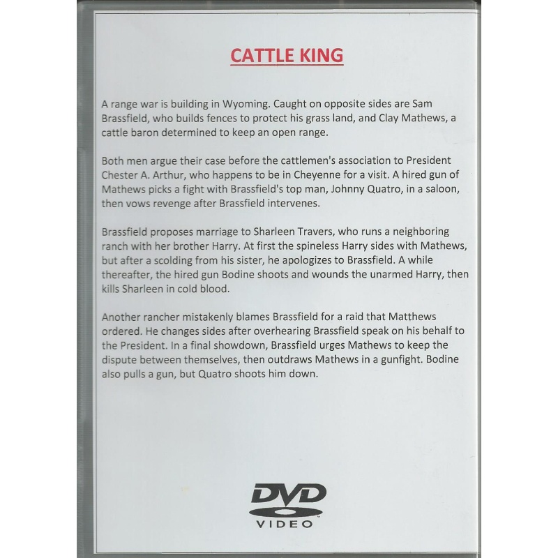 CATTLE KING -  ALL REGION DVD
