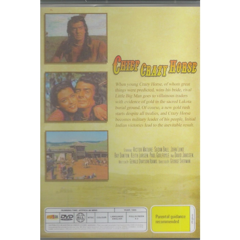 CHIEF CRAZY HORSE - VICTOR MATURE ALL REGION DVD