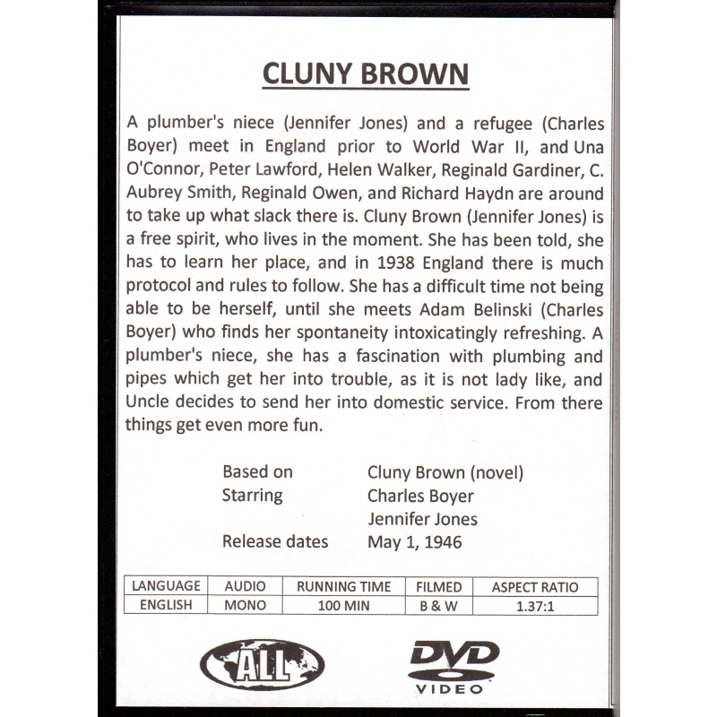 CLOONEY BROWN - CHARLES BOYER ALL REGION DVD