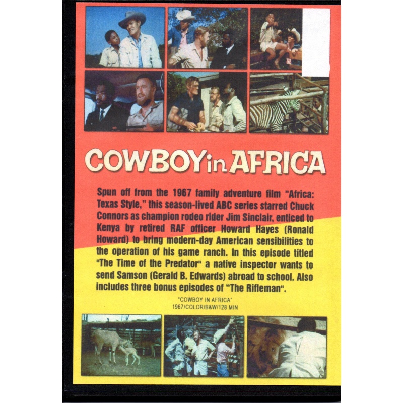 COWBOY IN AFRICA - CHUCK CONNERS ALL REGION DVD