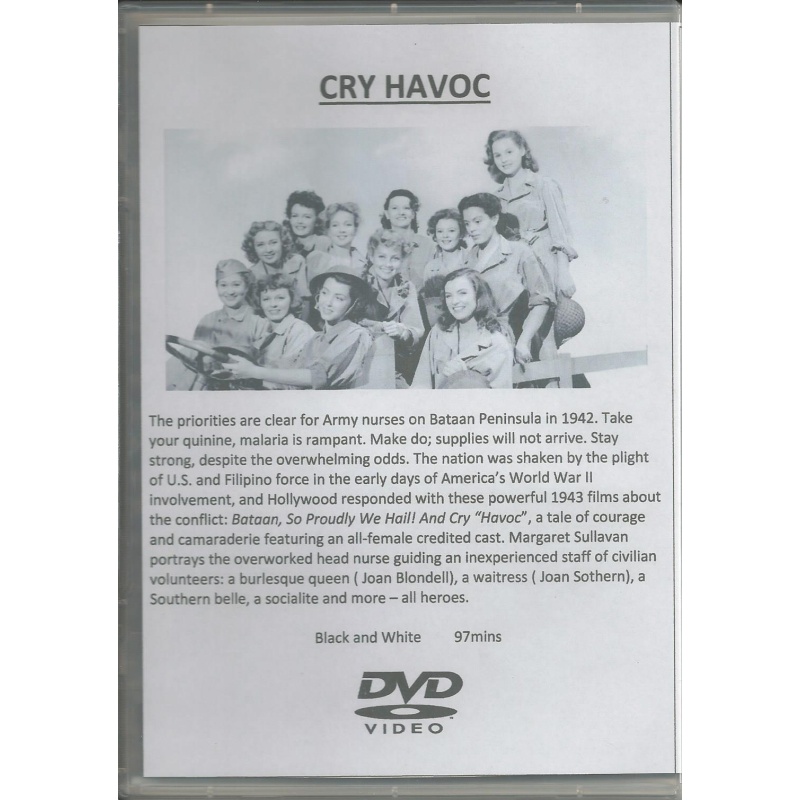 CRY HAVOC - MARGARET SULLIVAN & JOAN BLUNDELL ALL REGION DVD
