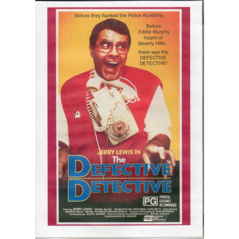 DEFECTIVE DETECTIVE  - JERRY LEWIS  ALL REGION DVD