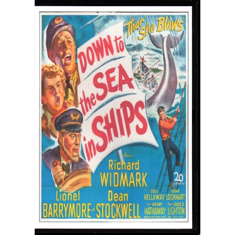 DOWN TO THE SEA IN SHIPS - RICHARD WIDMARK & LIONEL BARRYMORE  ALL REGION DVD